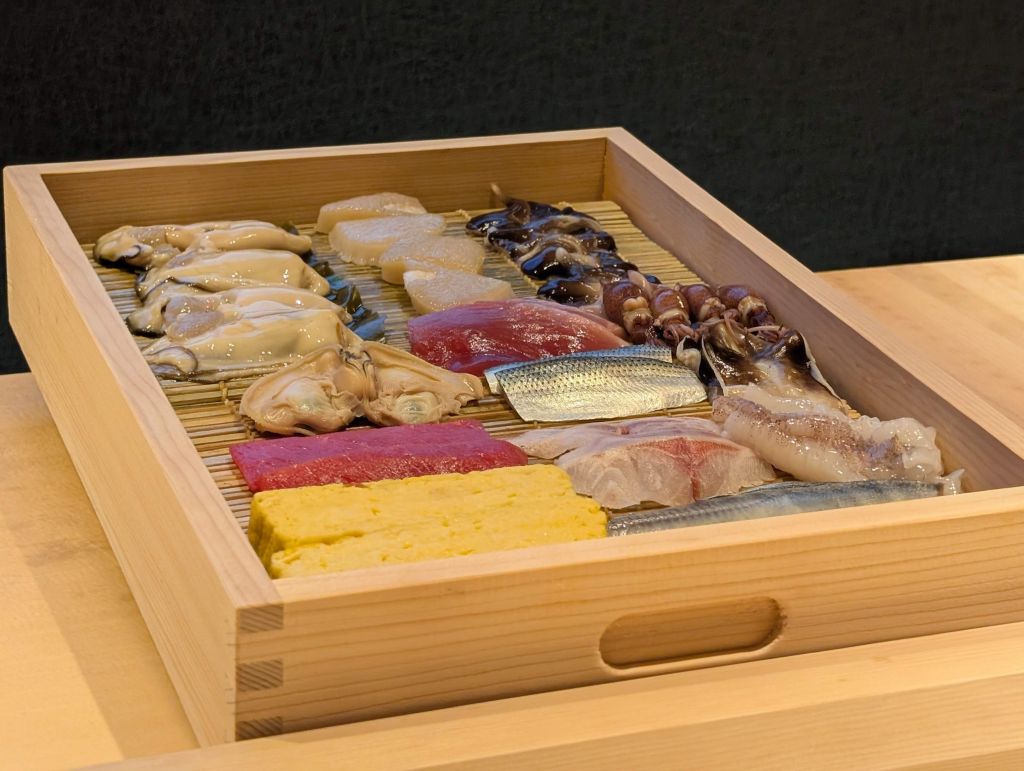 display of the food that was going to be served