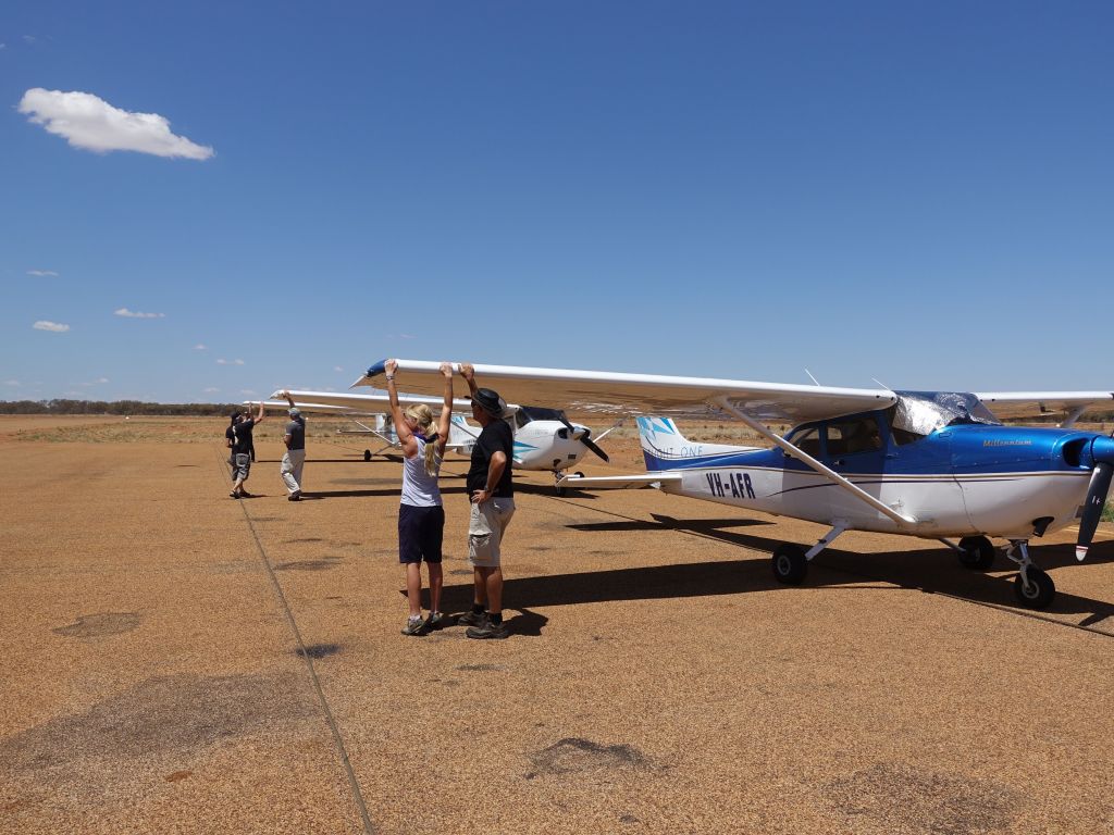 we had to hold our planes when it left to make sure we didn't get blown over