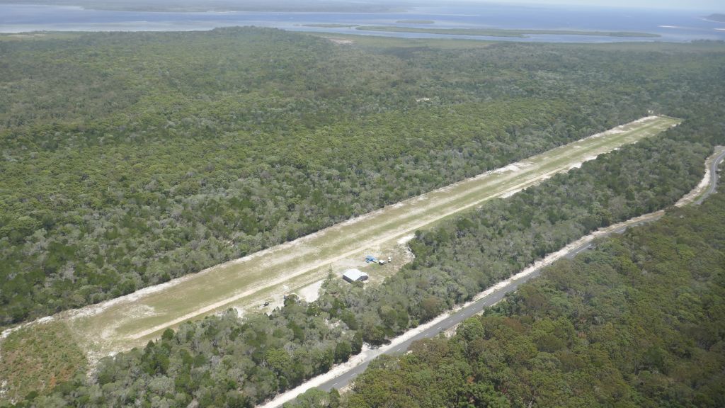 nice little runway on the other side of the island