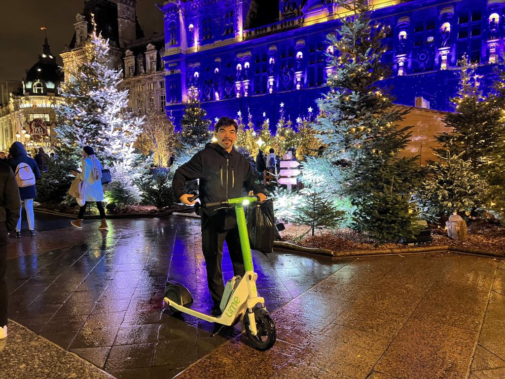 lime scooters despite hard to find or park legally, came in handy