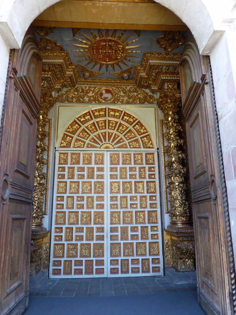 Jesuit church filled with gold leaves