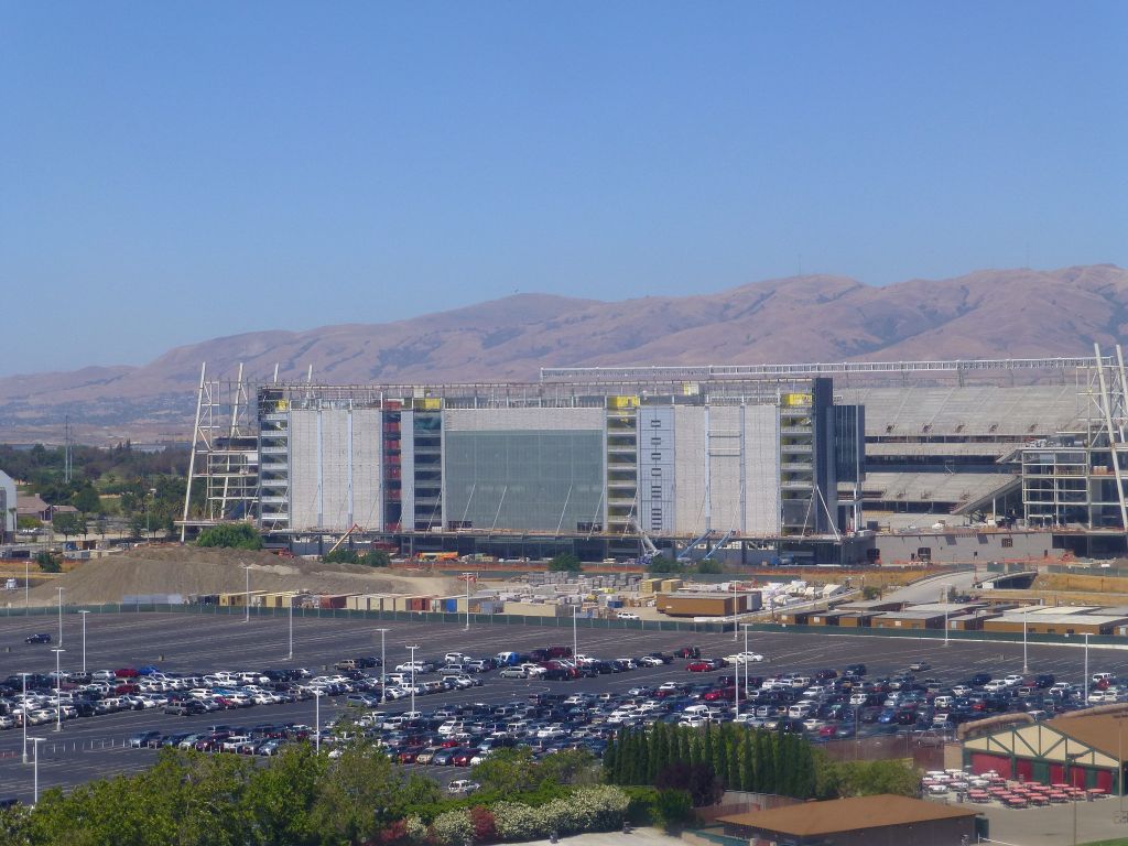 The new superbowl stadium being built