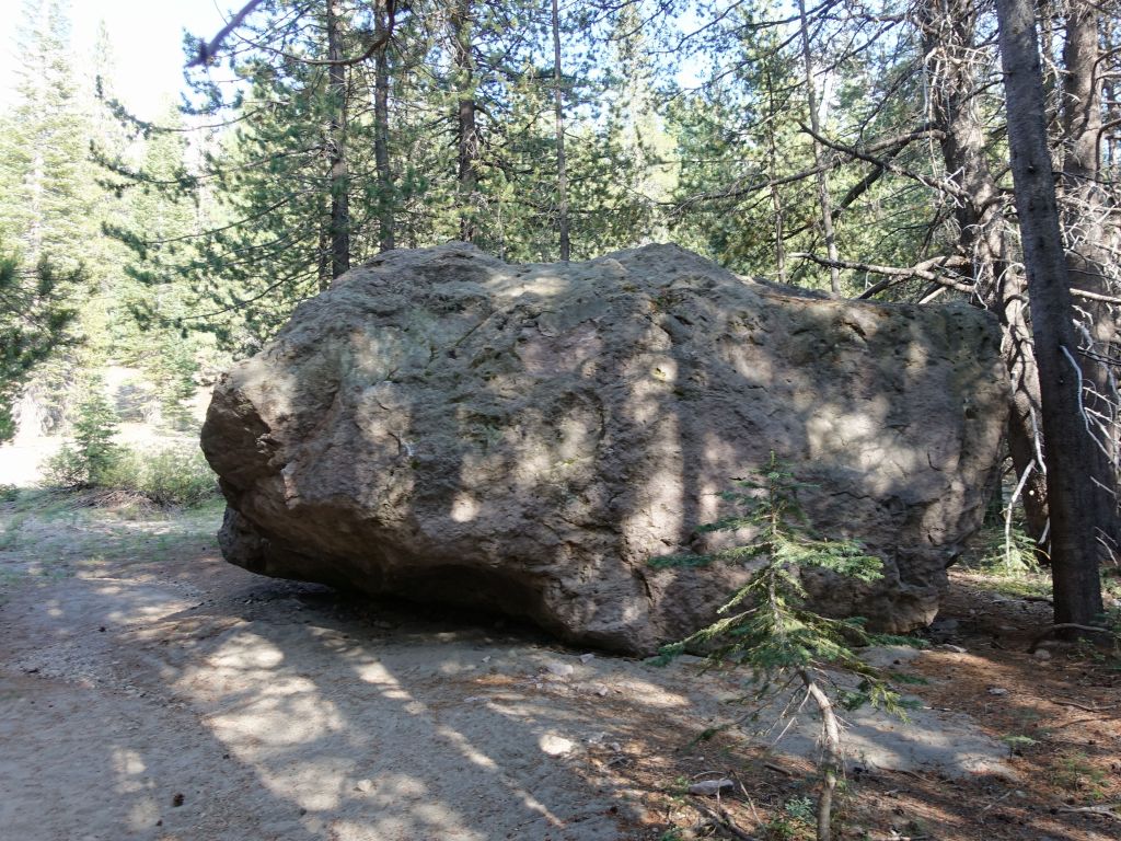 it's full of big rocks that got brought by glaciers