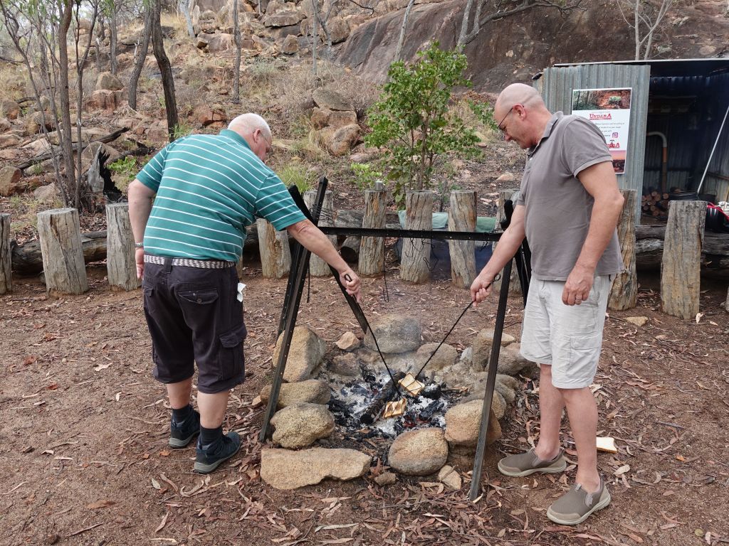 brown your own toast in the fire