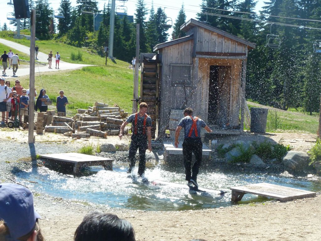 balancing on a log until the other guy falls off