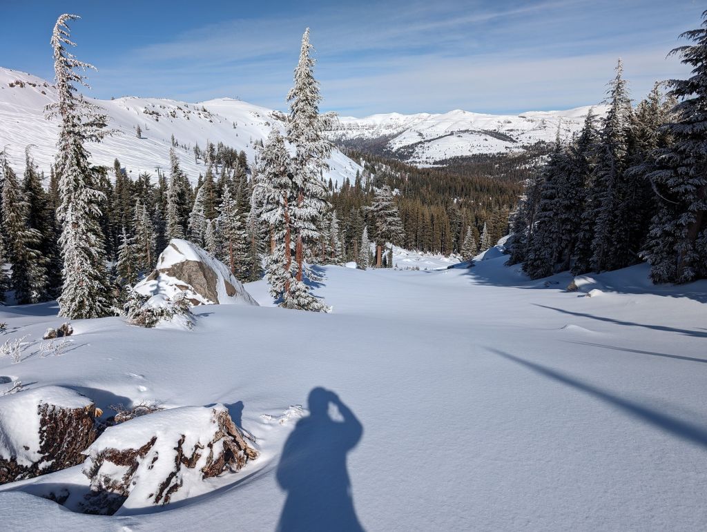 got all this snow to myself, woot!