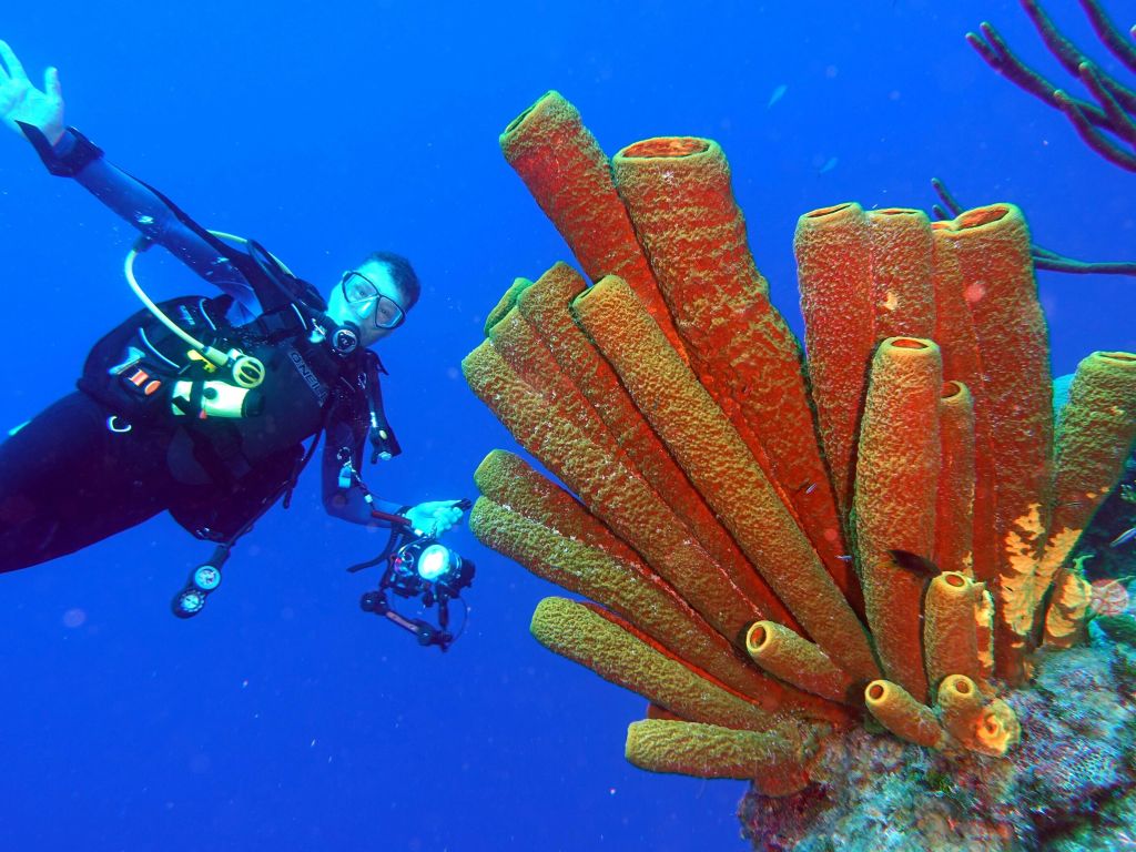 my dive buddy, Arturo