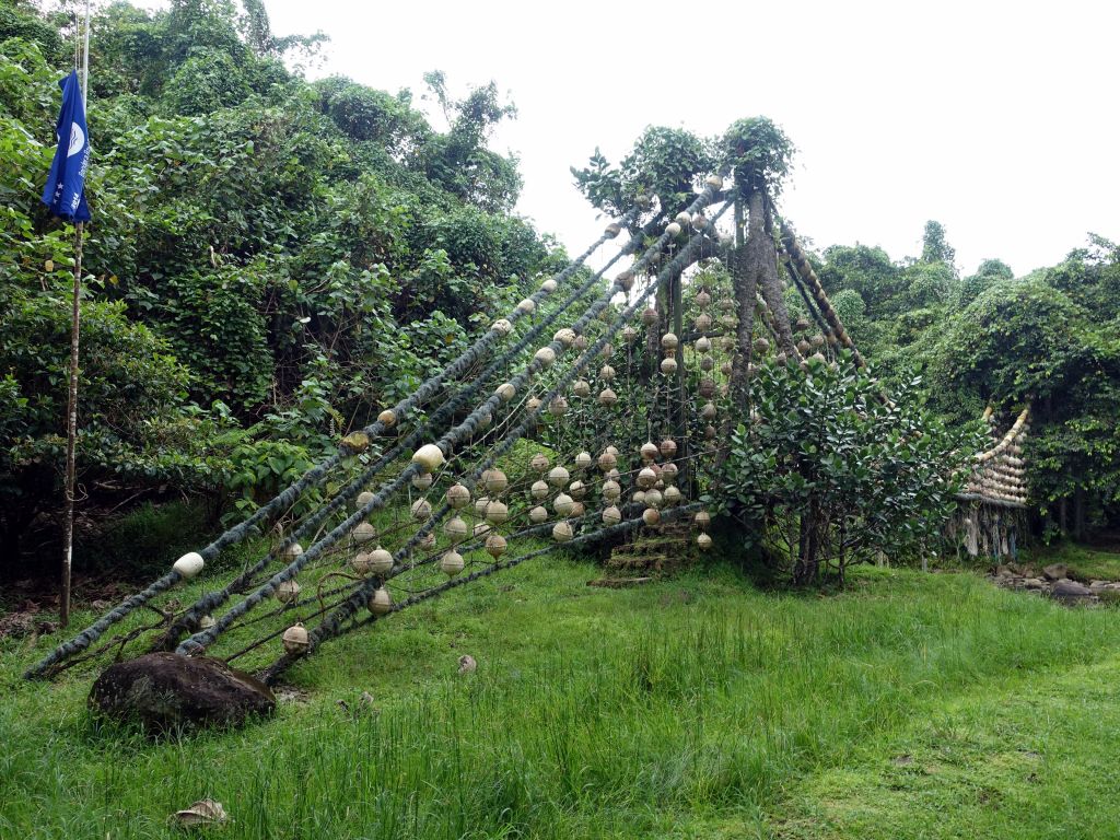 this bridge was made with confiscated fishing gear